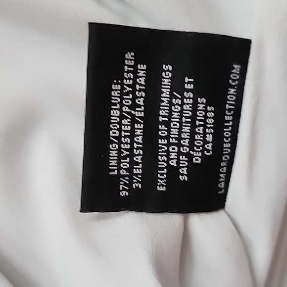 NWT LaMarque luxury white leather jacket size medium - Picture 14 of 17